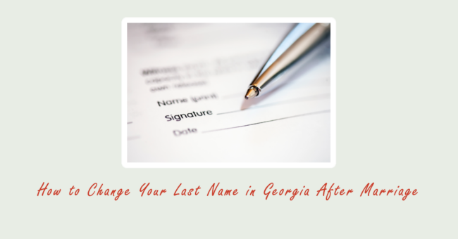 Signing a Georgia marriage license
