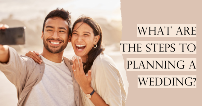 What are the steps to planning a wedding?