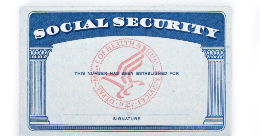 New Social Security card with changed name