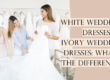 white vs ivory wedding dress