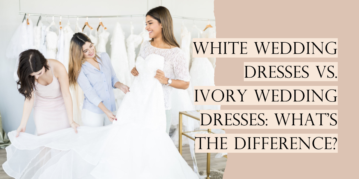 white vs ivory wedding dress