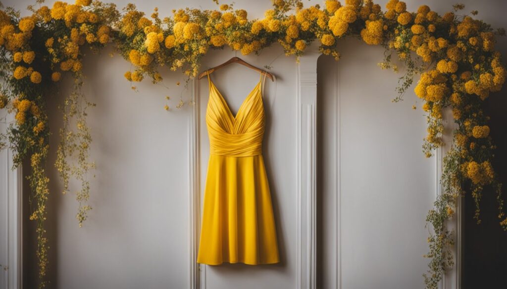 how to wear a yellow dress to a wedding