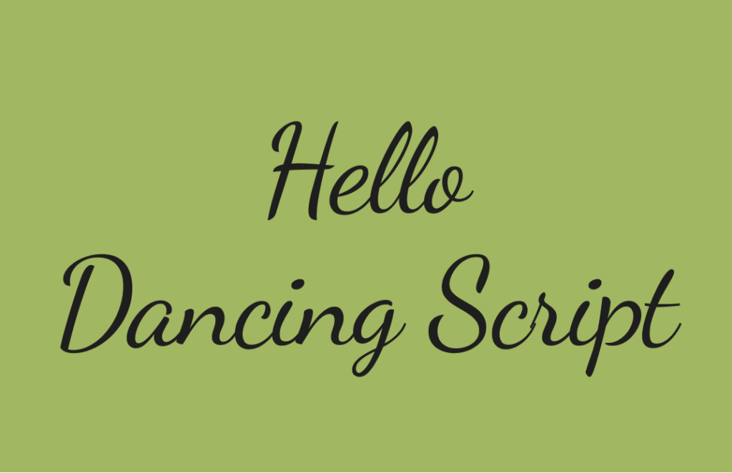 Dancing Script - Free Elegant Wedding Fonts