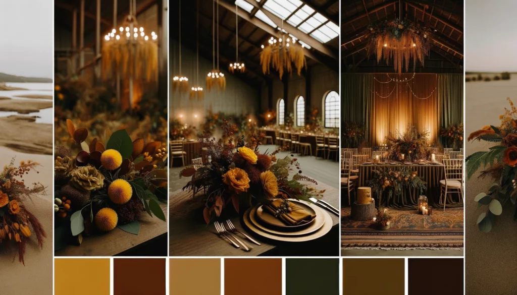 Mustard, Rust, Olive, and Brown