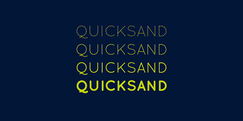 Quicksand - free elegant wedding font 