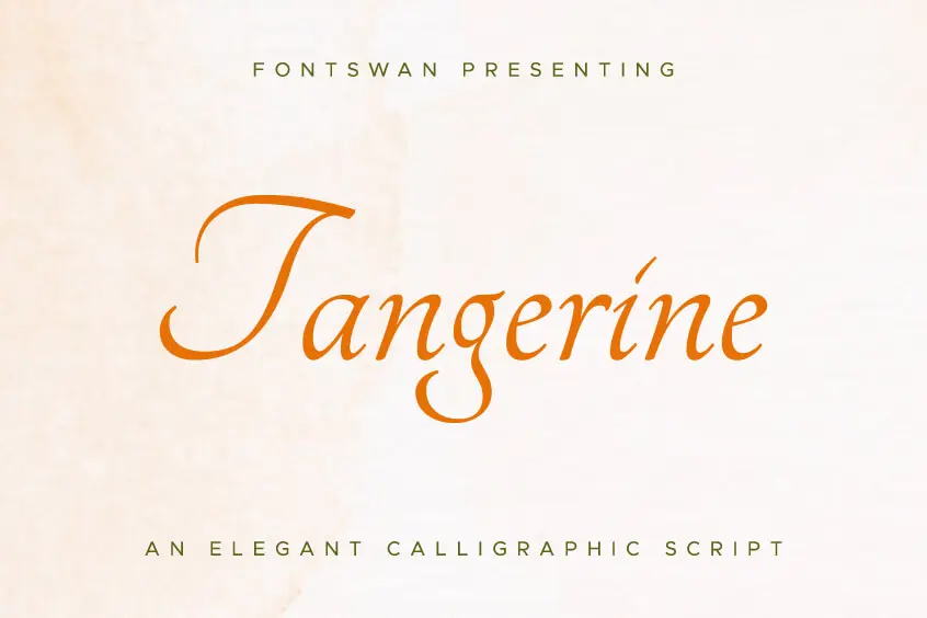 Tangerine - Free Elegant Wedding Fonts