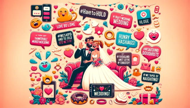The Funniest Wedding Hashtags Adding Laughs to Your Big Day